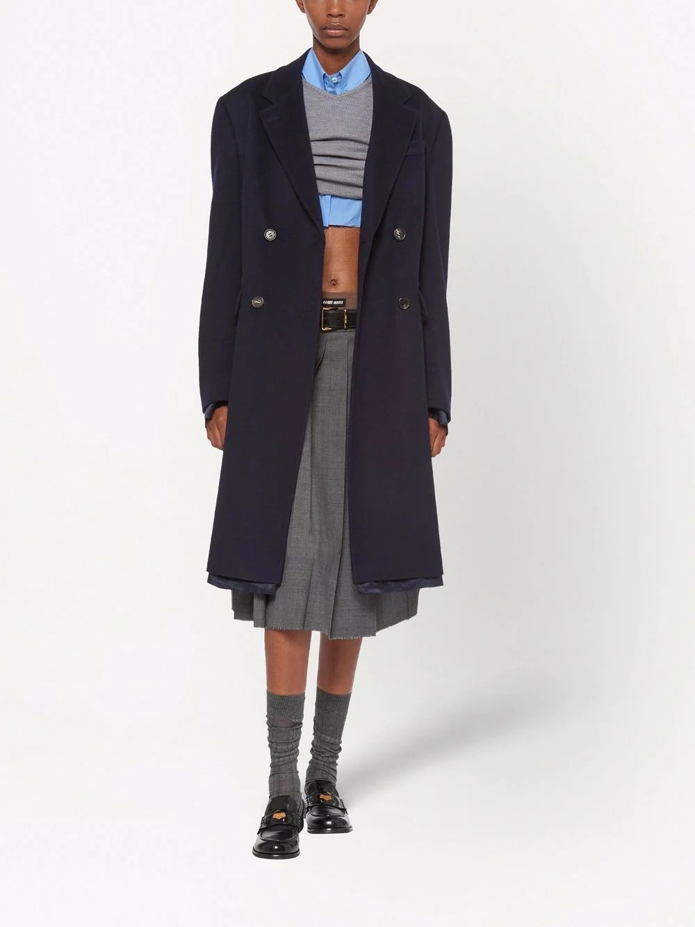 Prince Of Wales-check wool skirt - 2