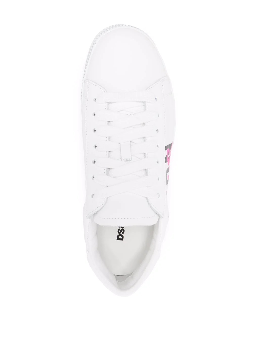 logo-print lace-up trainers - 4