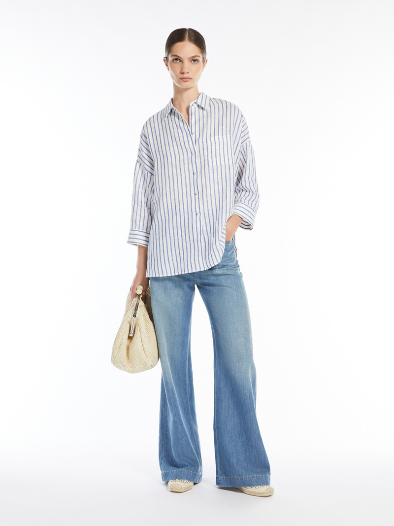 WEEKEND Max Mara CANTORE Linen fabric shirt outlook