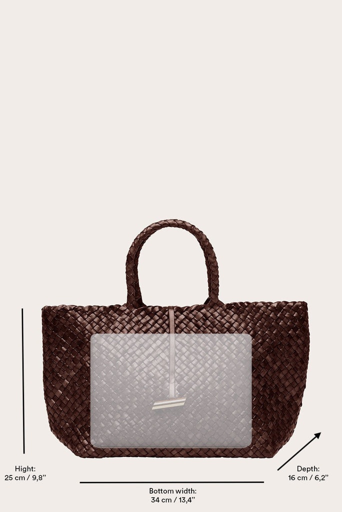 LARGE LEATHER BASKET LIME - 4