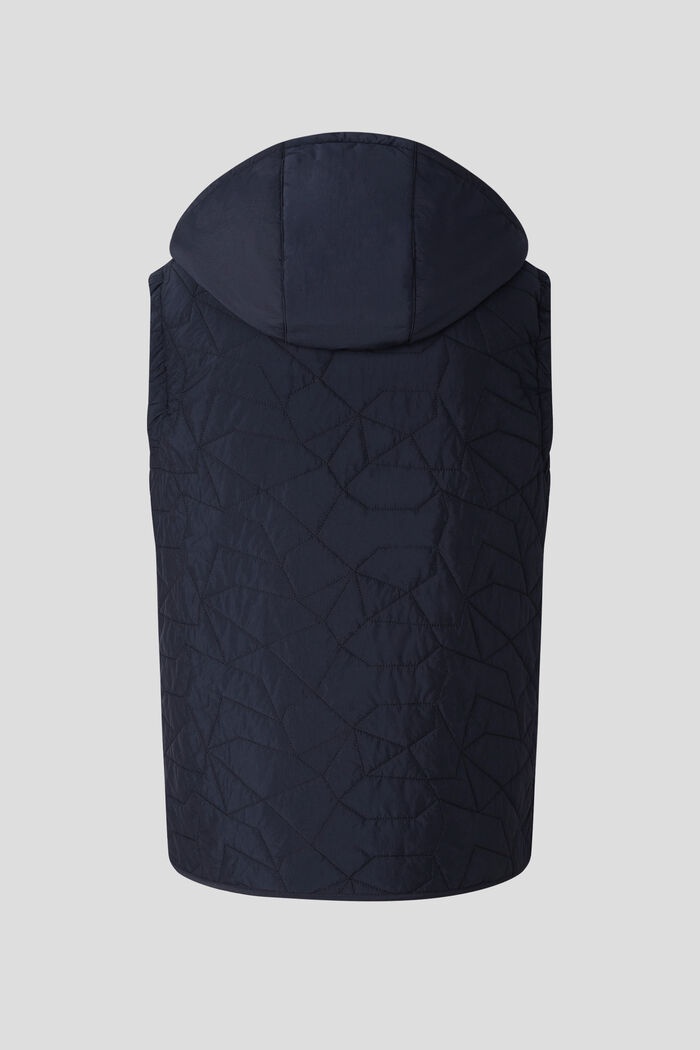 Simon Quilted waistcoat in Navy blue - 8