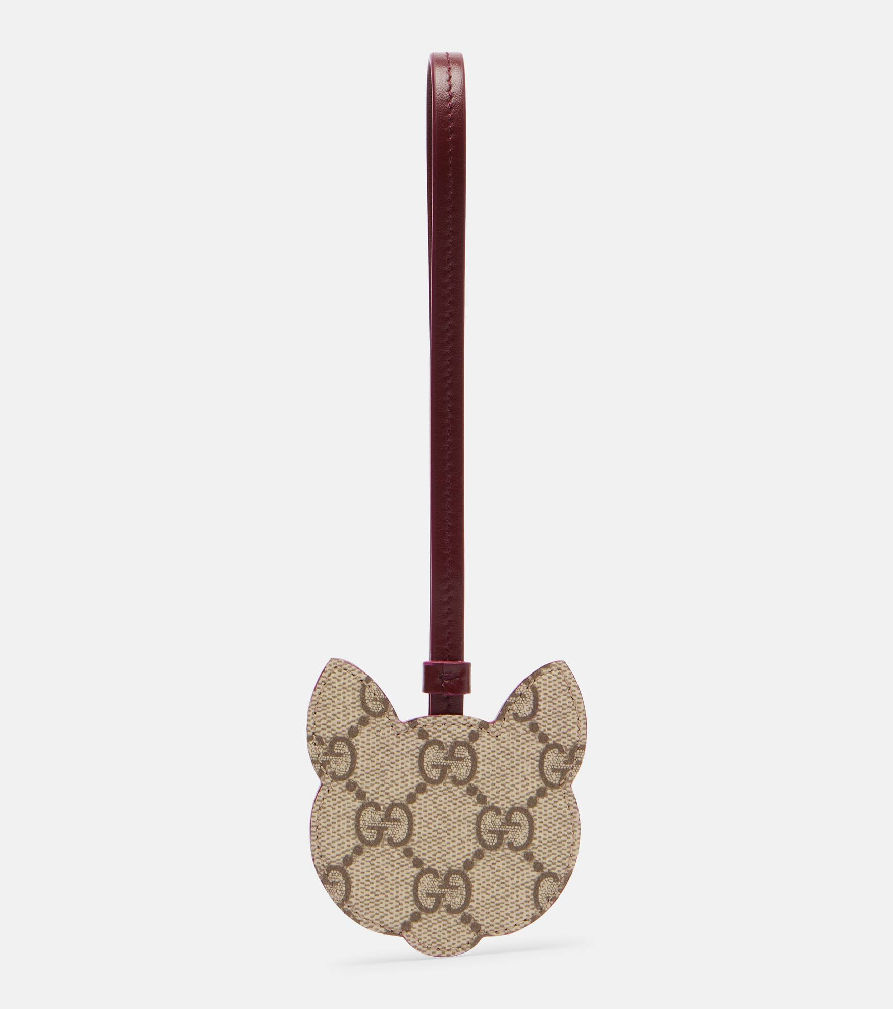 GG Canvas leather bag charm - 4