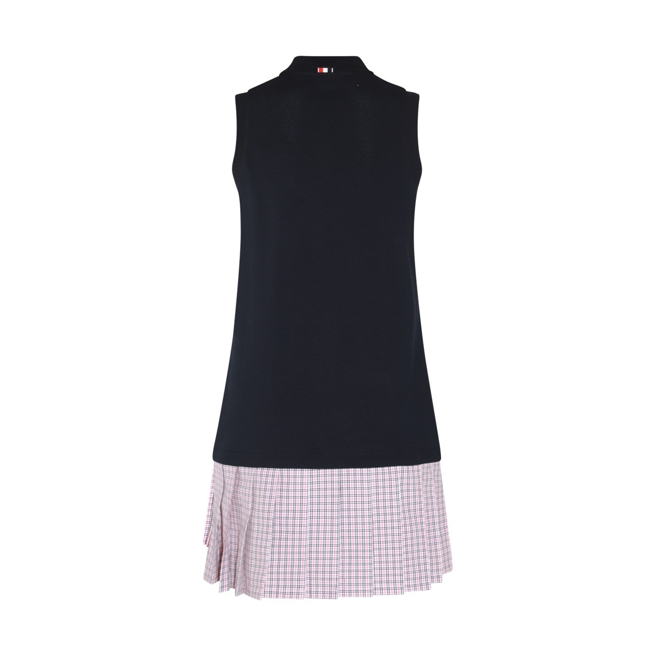 navy cotton polo dress - 2