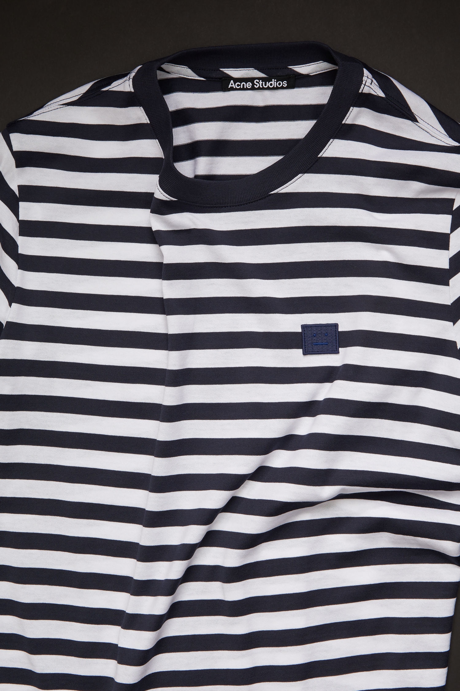 Slim fit striped t-shirt navy blue - 4