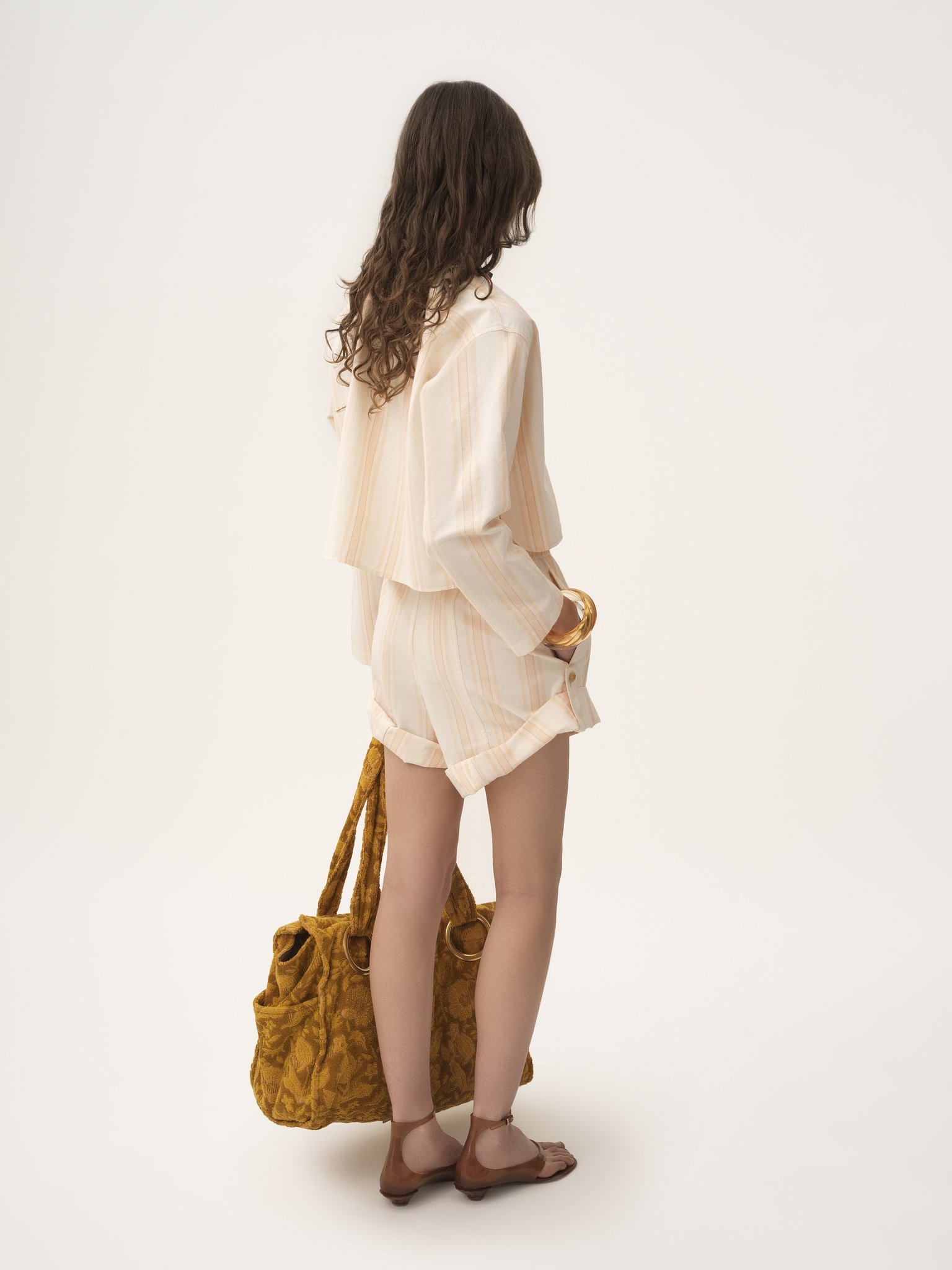 TURN-UP DRAWSTRING SHORTS IN COTTON - 5