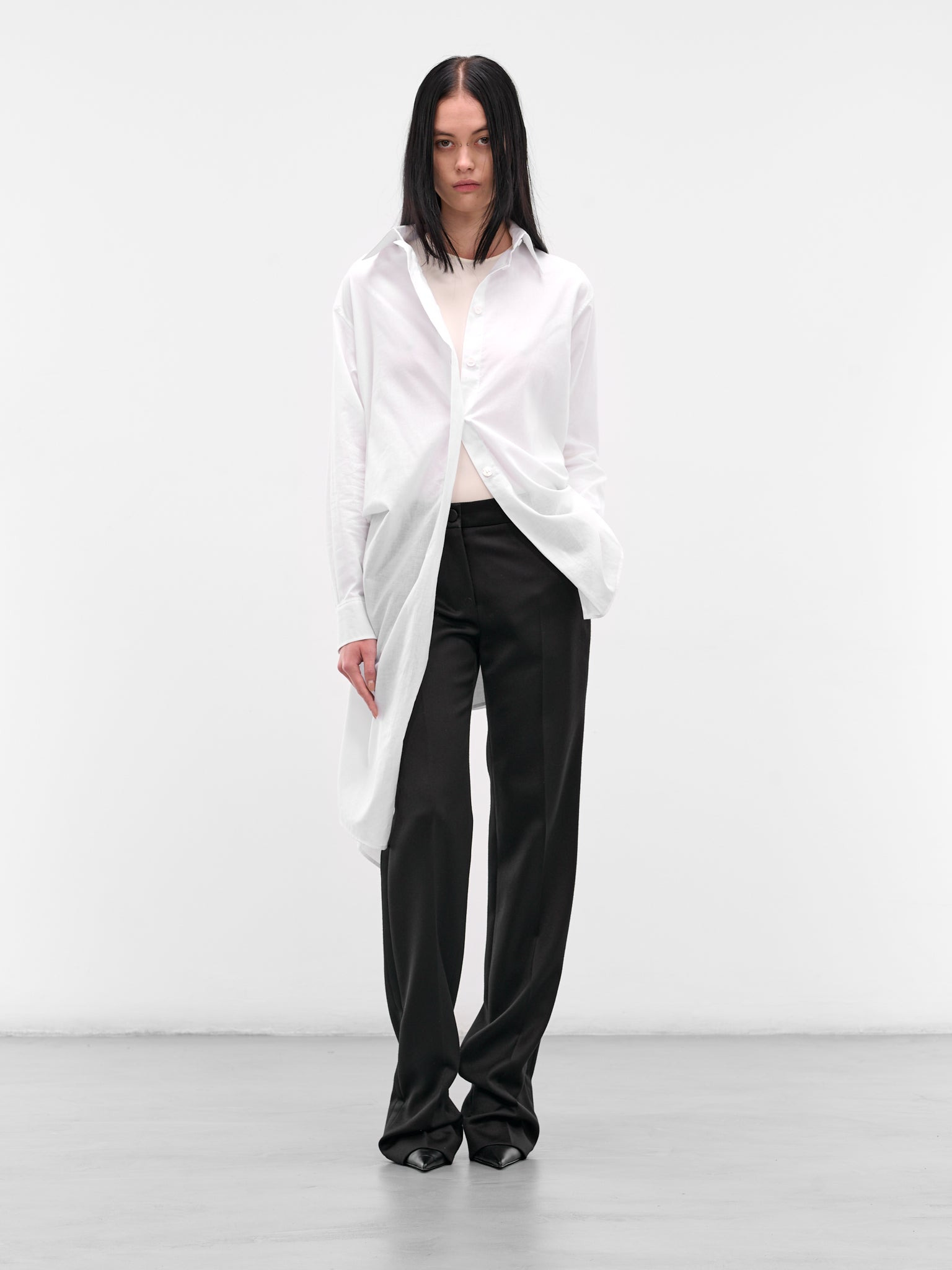 White Long Sleeve Technical Bodysuit - 6