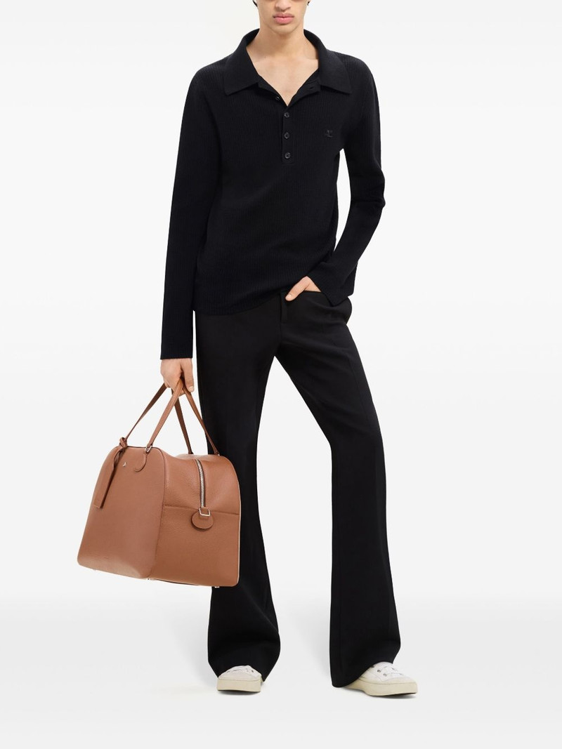 courrèges cotton-wool blend polo shirt outlook