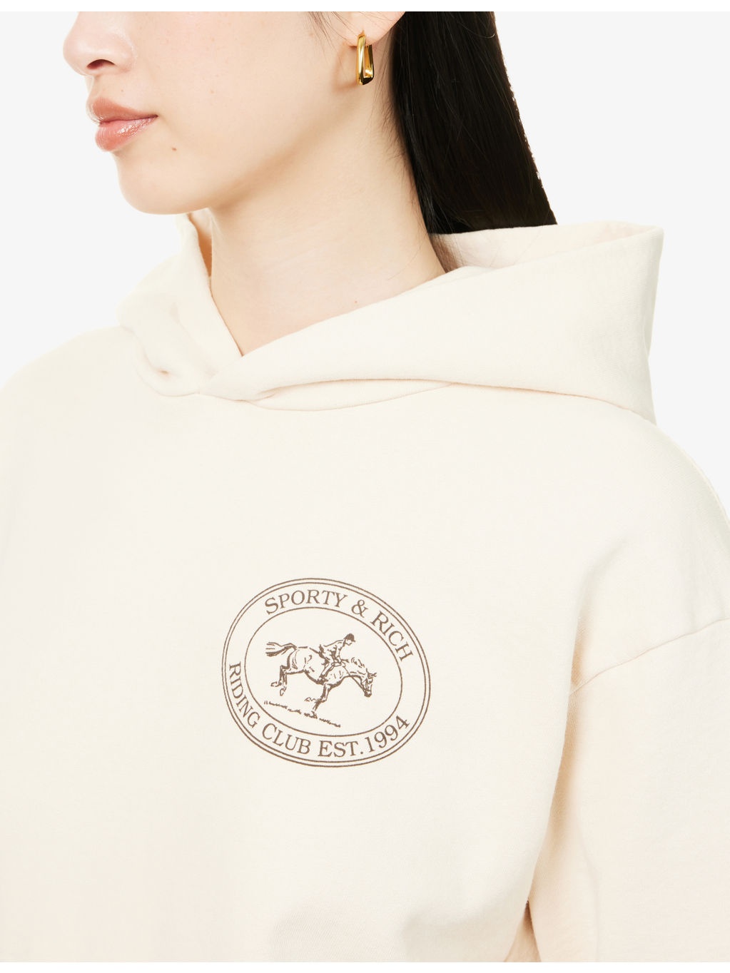 Riding Club Logo-Print Cotton-Jersey Hoody - 5