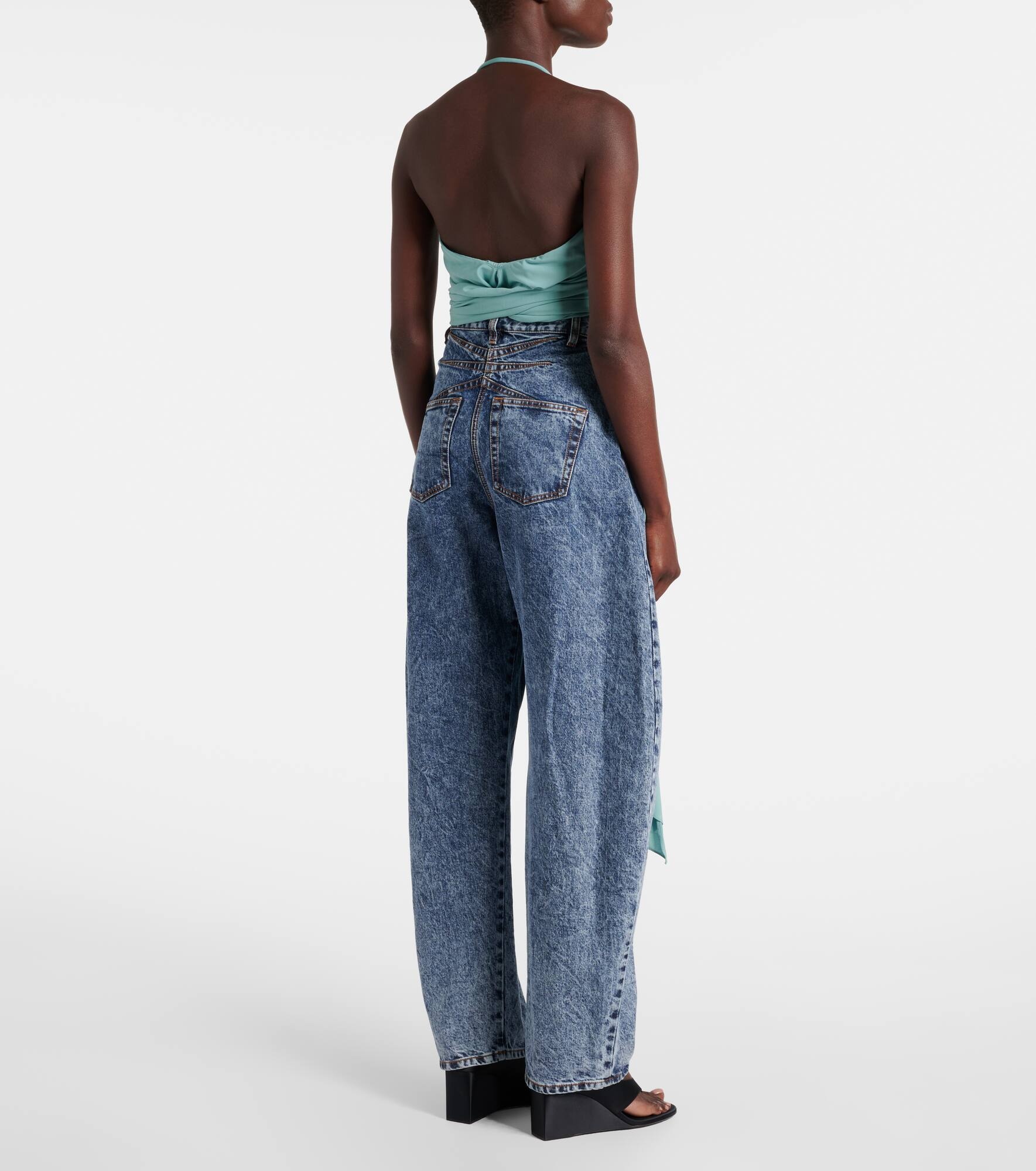 Draped halterneck top - 3