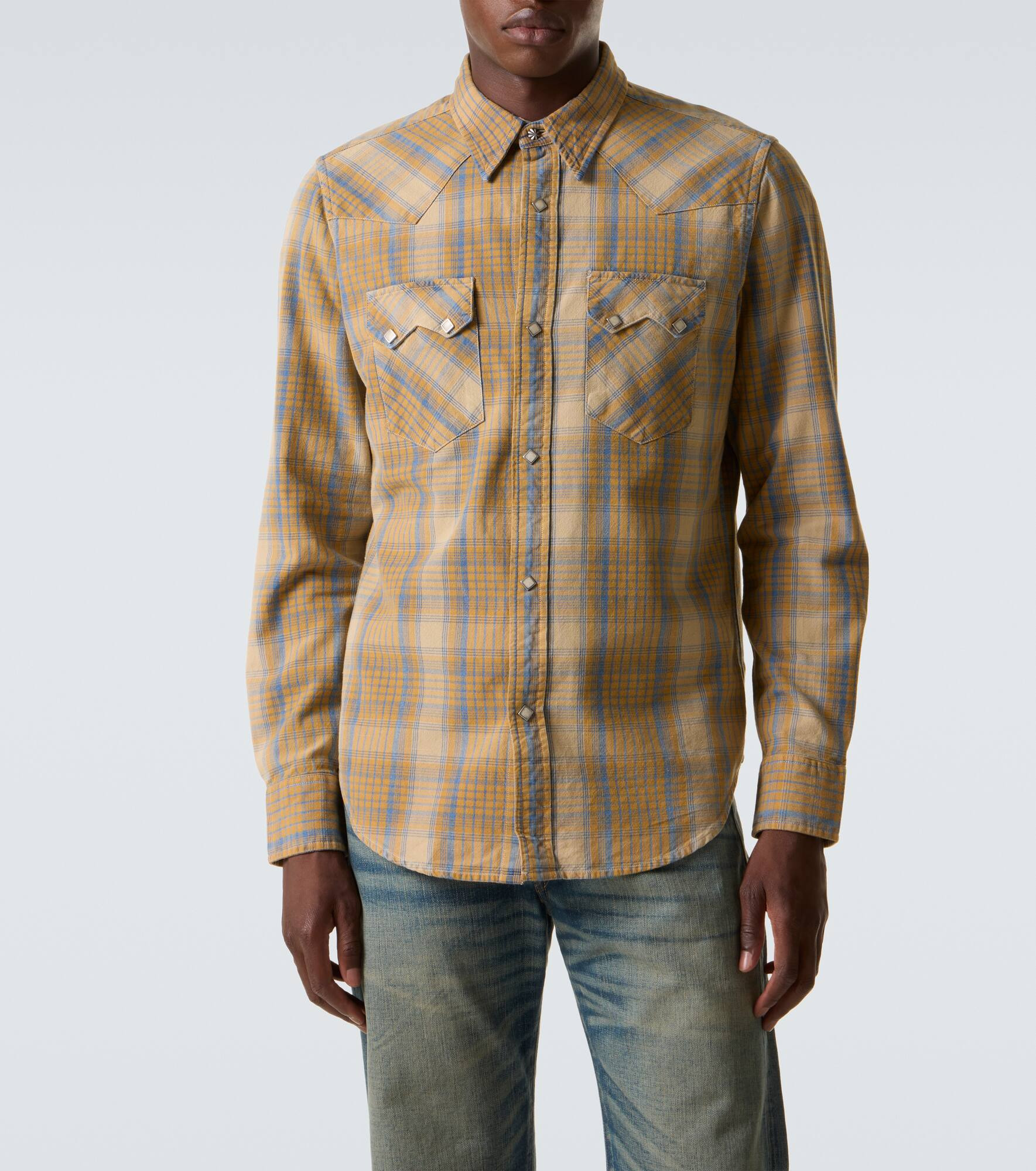 Plaid cotton Western shirt - 3