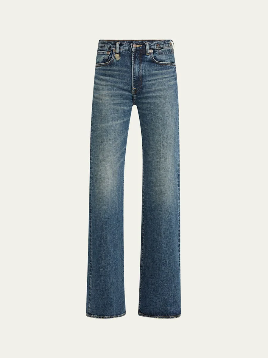 Charlotte Straight Mid-Rise Jeans - 1