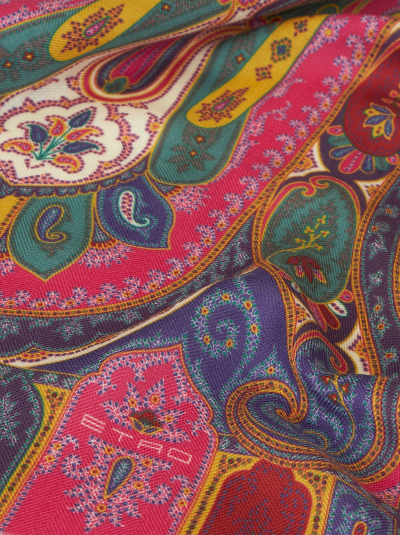 Etro PAISLEY SILK AND CASHMERE SCARF outlook