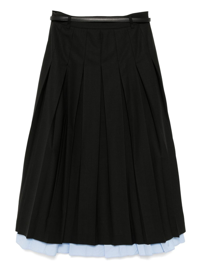 JUUN.J layered pleated skirt outlook