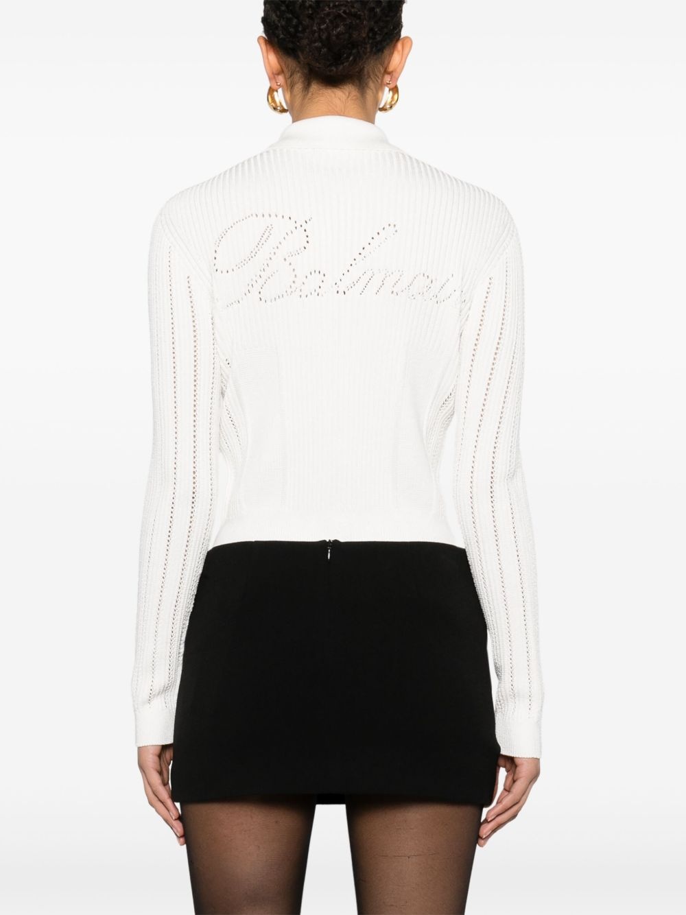 ribbed cardigan - 4