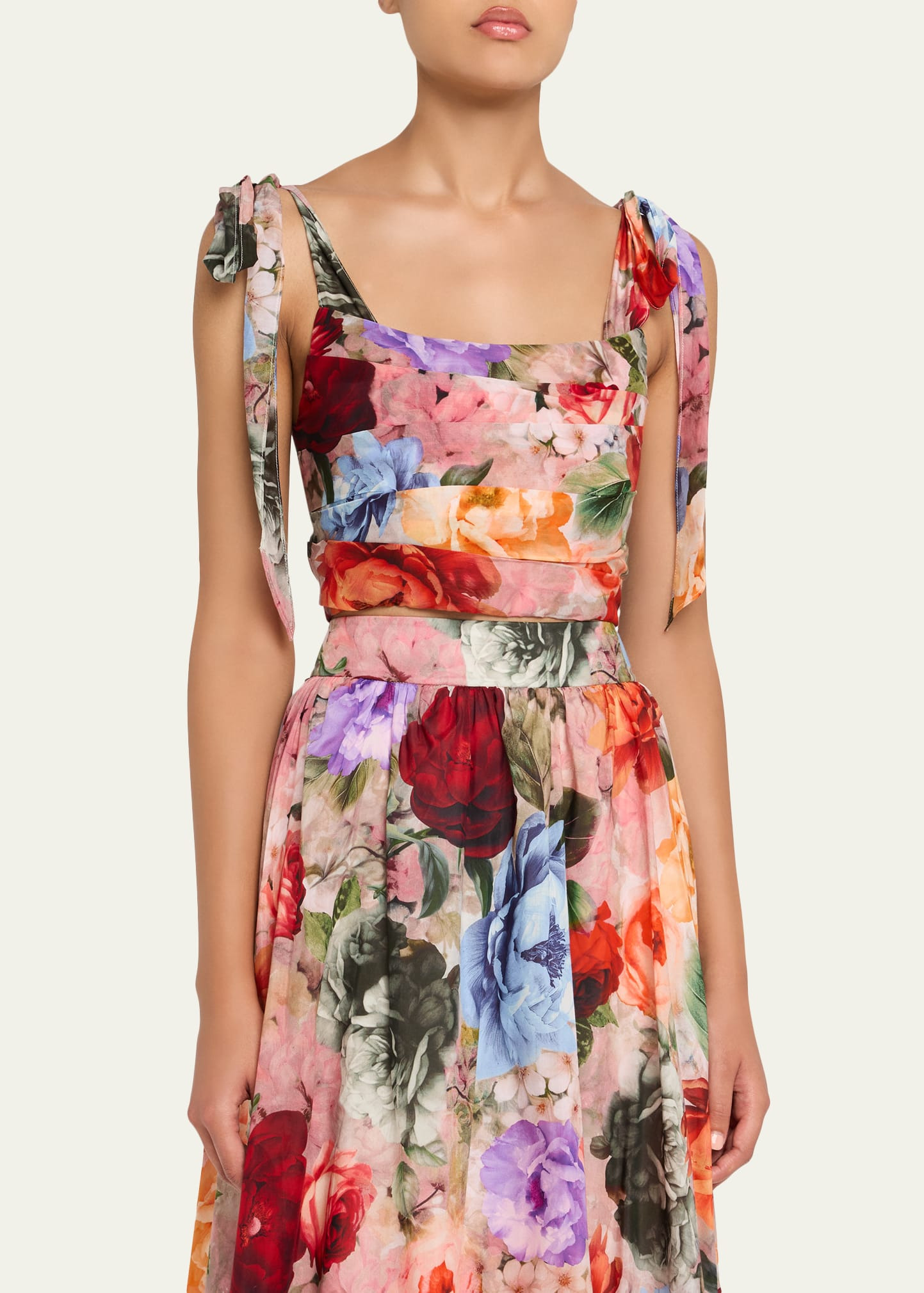 Haven Floral Cropped Blouse - 4