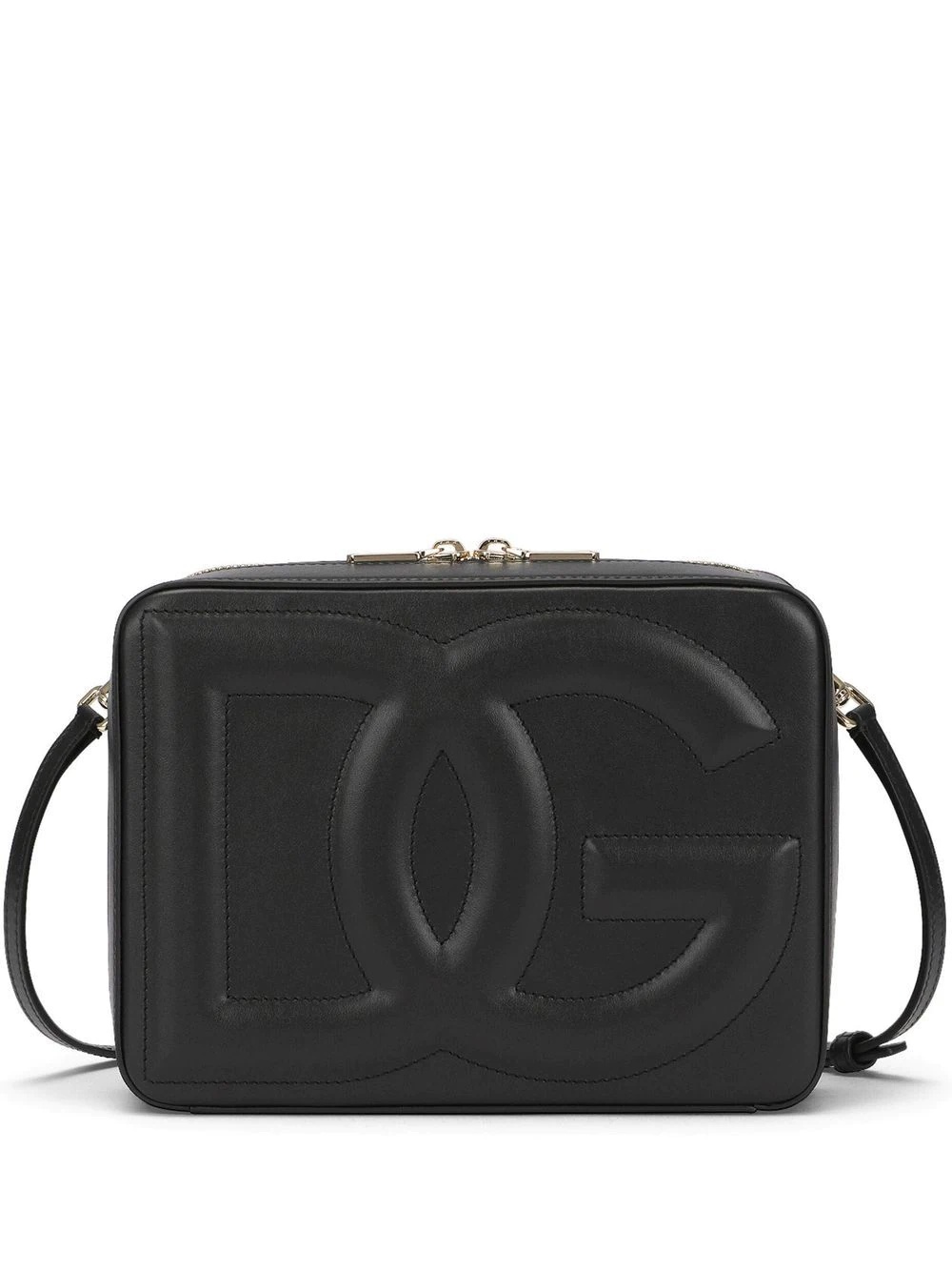 embossed-logo crossbody bag - 1