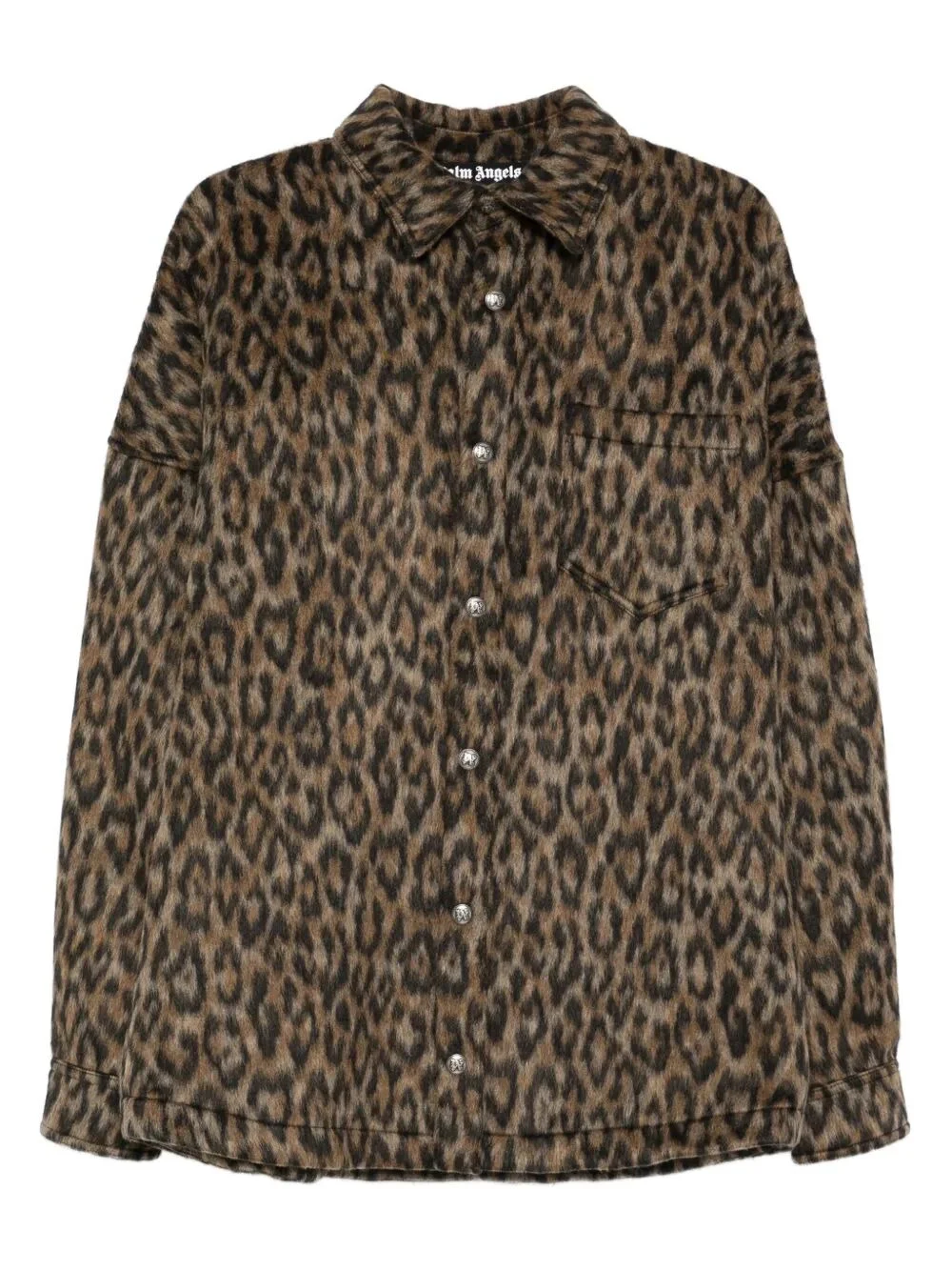 Palm Angels Men "Classic Logo Animalier" Overshirt - 1