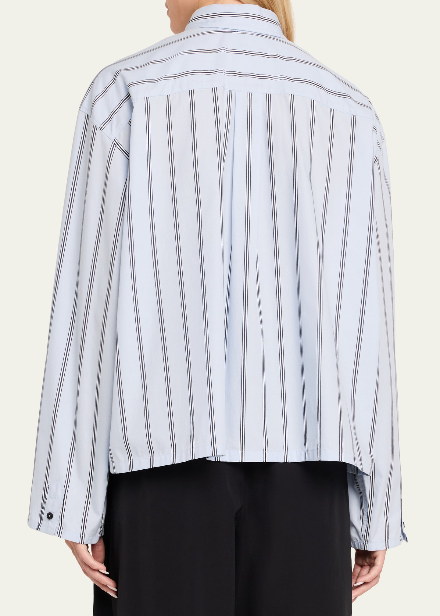 The Javi Boxy Striped Cotton Shirt - 3