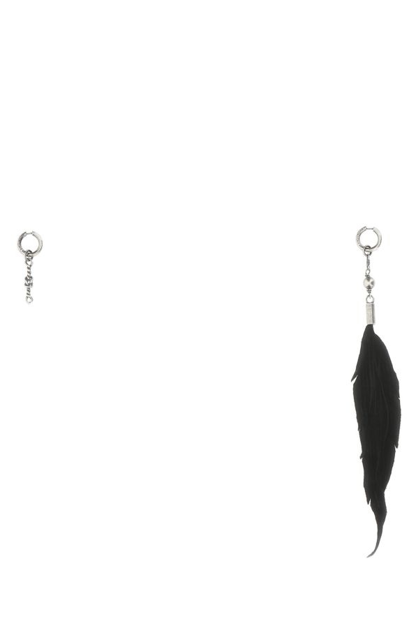 Black fabric Elisia earrings - 1
