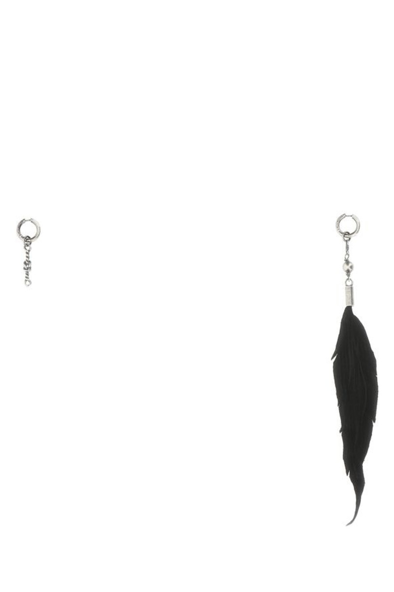 Black fabric Elisia earrings 1