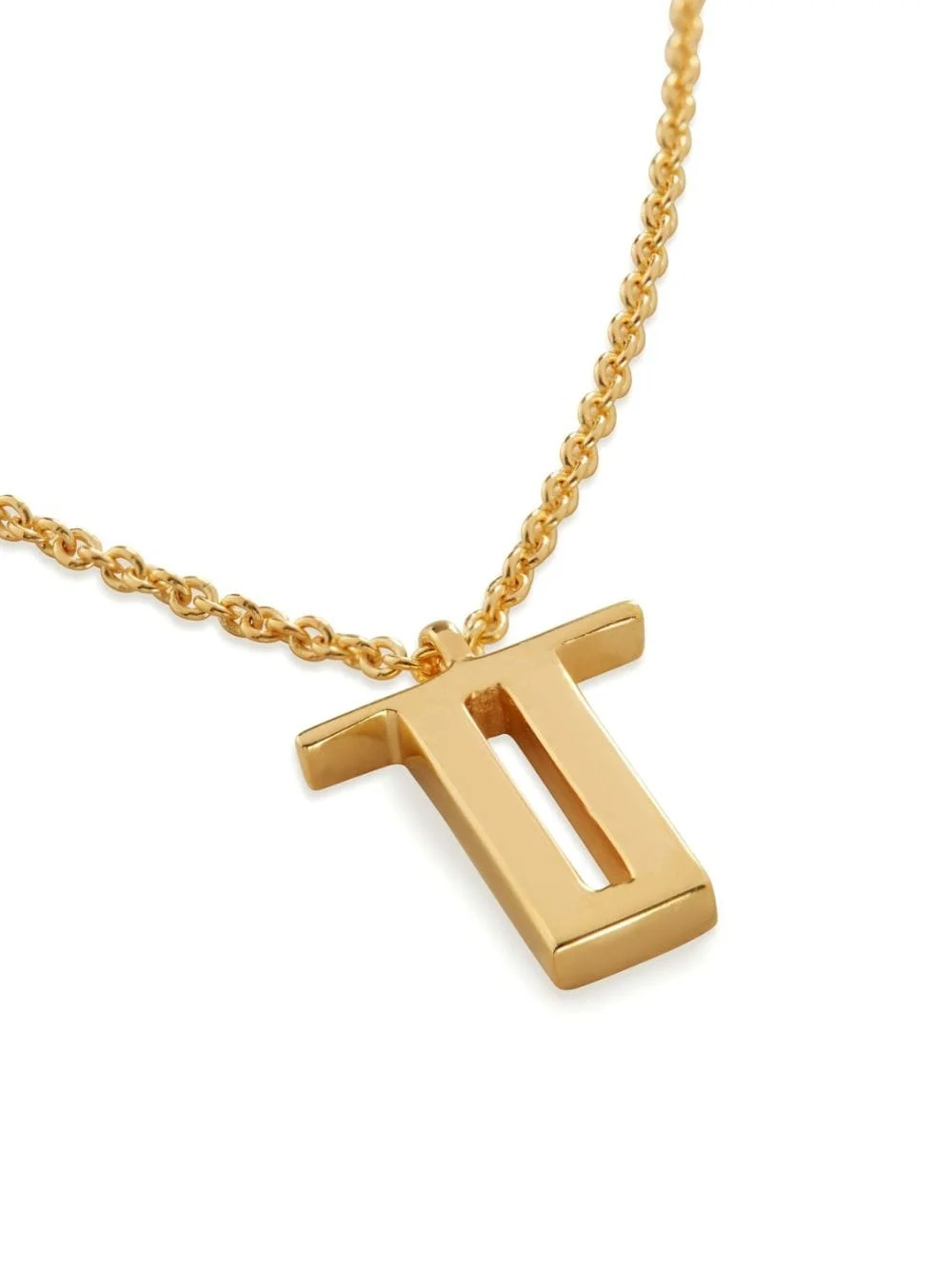 alphabet T-pendant necklace - 1