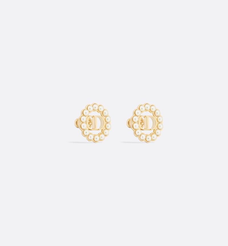 Petit CD Circle Stud Earrings 3