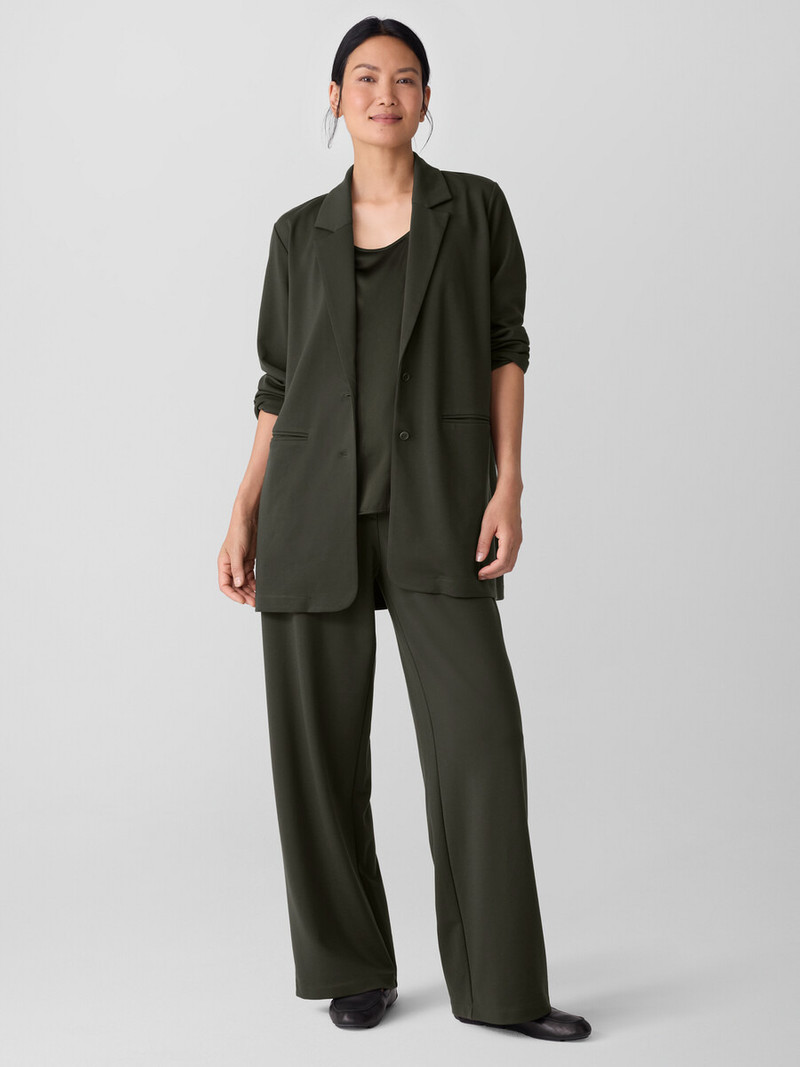 EILEEN FISHER Washable Flex Ponte Long Blazer outlook