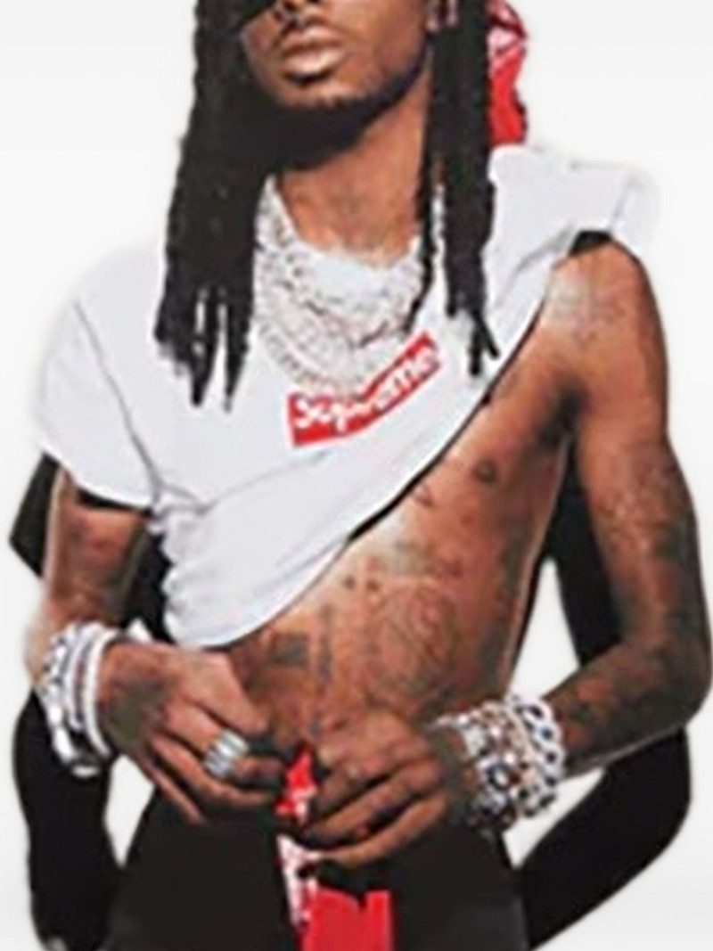 Supreme Stadium Playboi Carti "Red" T-shirt outlook