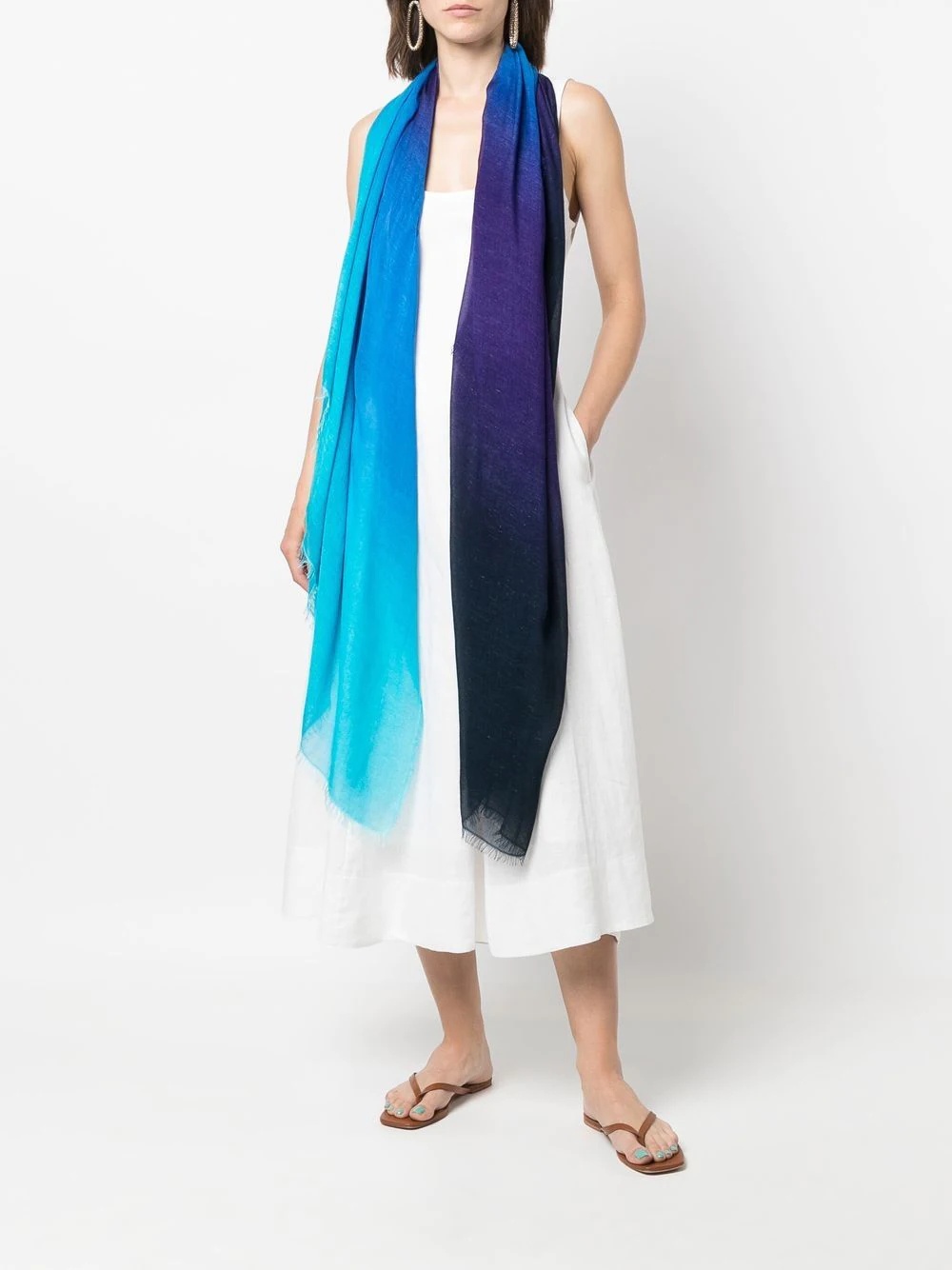 Sciarpa gradient-design scarf - 2