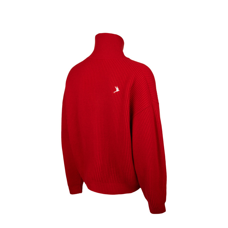 Vonarstræti Zipped Wool Sweater (Unisex) 10