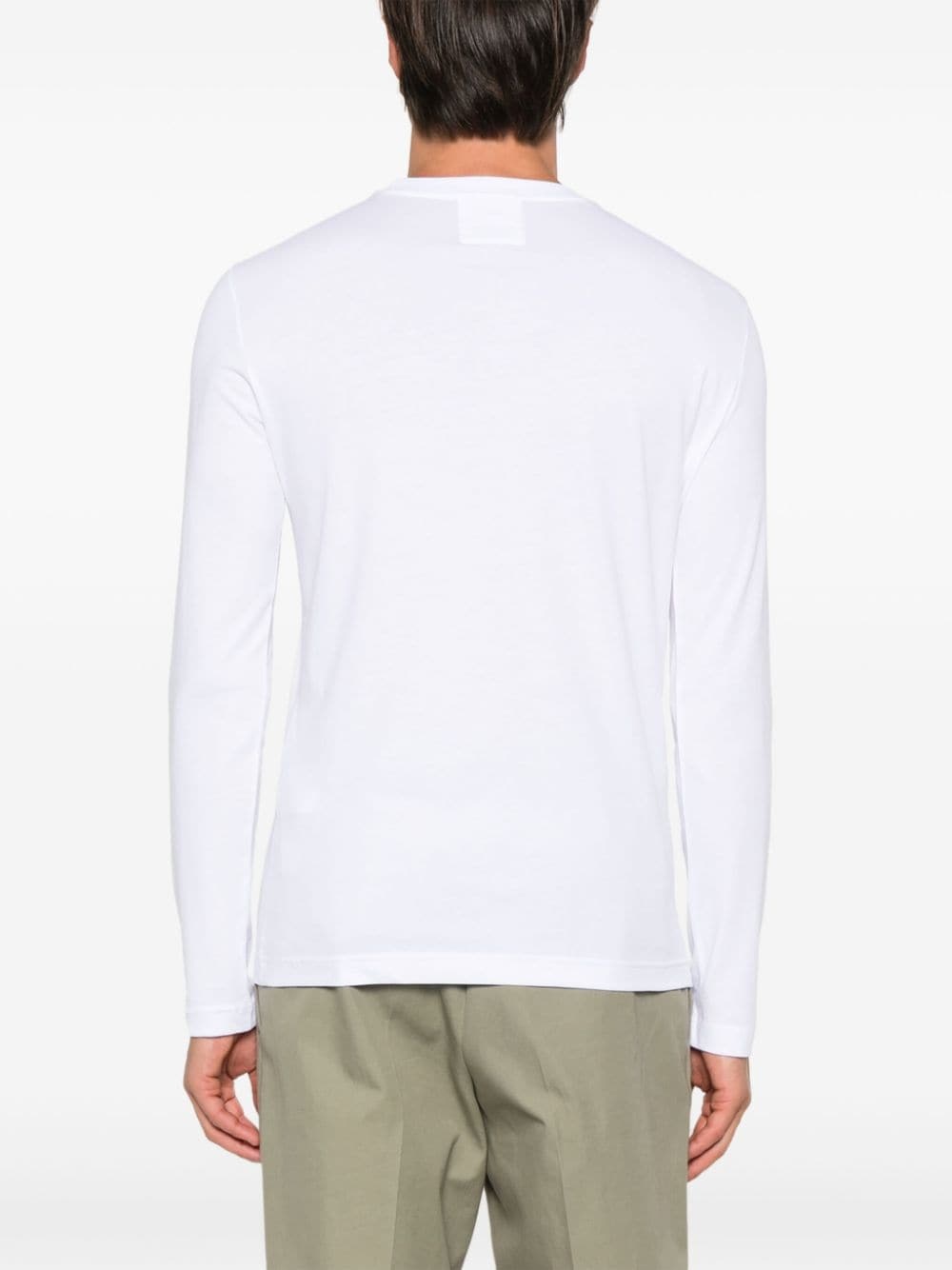 logo-patch cotton T-shirt - 4