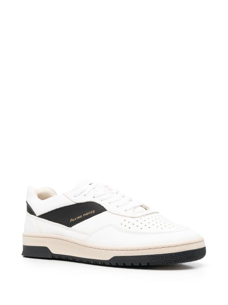 logo-print low-top sneakers - 4