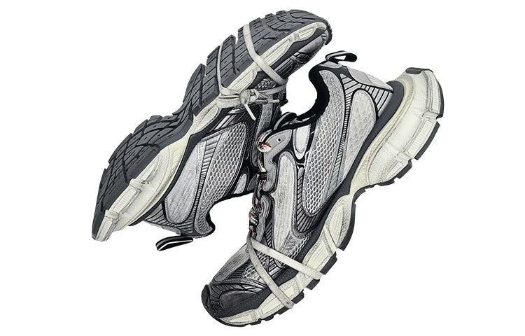 Balenciaga 3XL Sneakers ' Grey, White and Red Mesh and Polyurethane' 734734W3XL51219 - 5