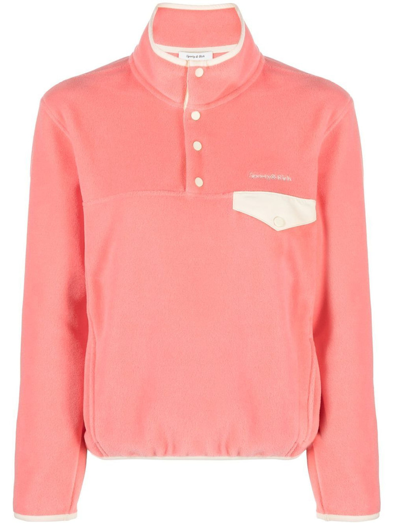 logo-embroidered sweatshirt 1