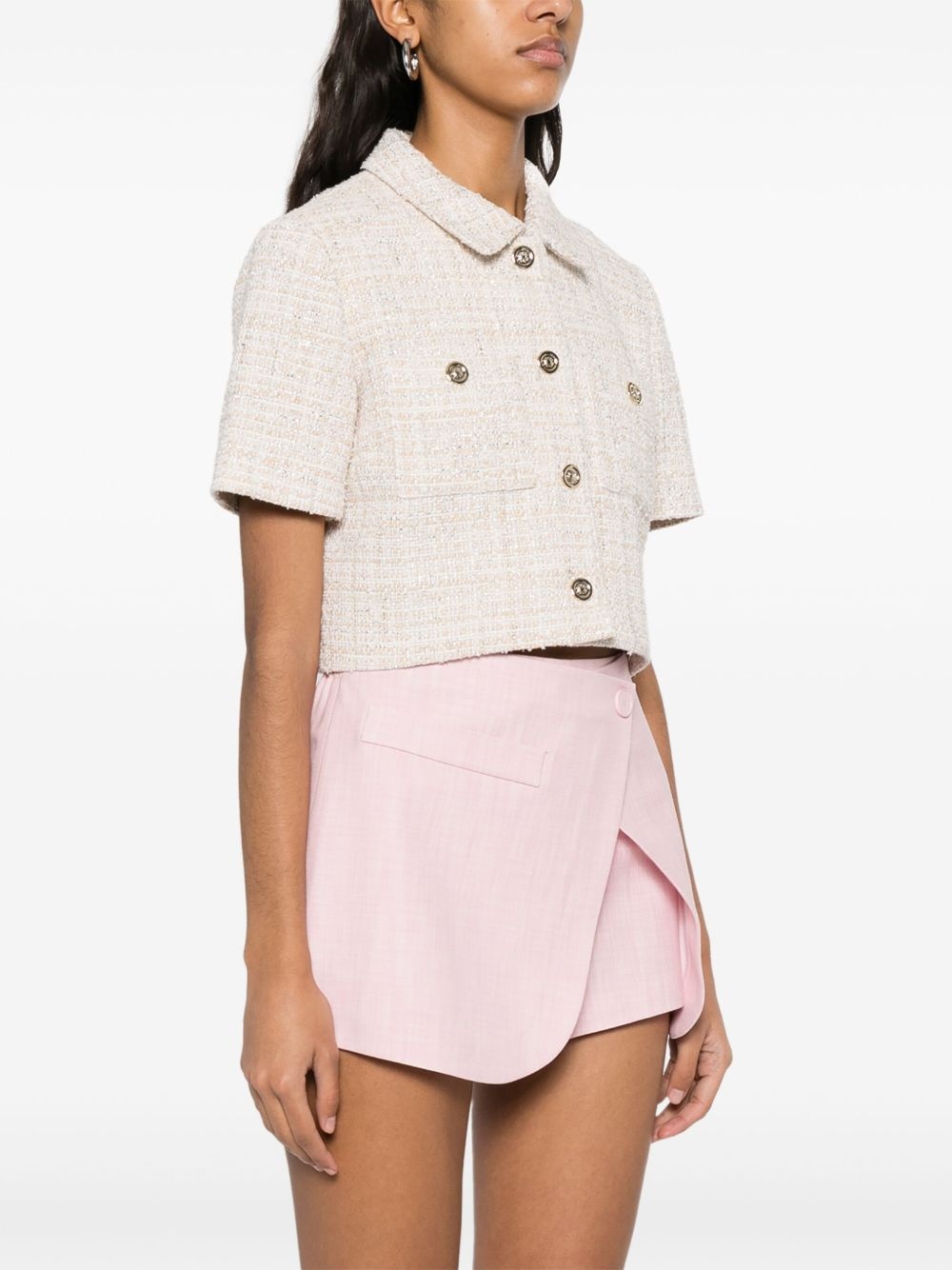 lurex tweed jacket - 3