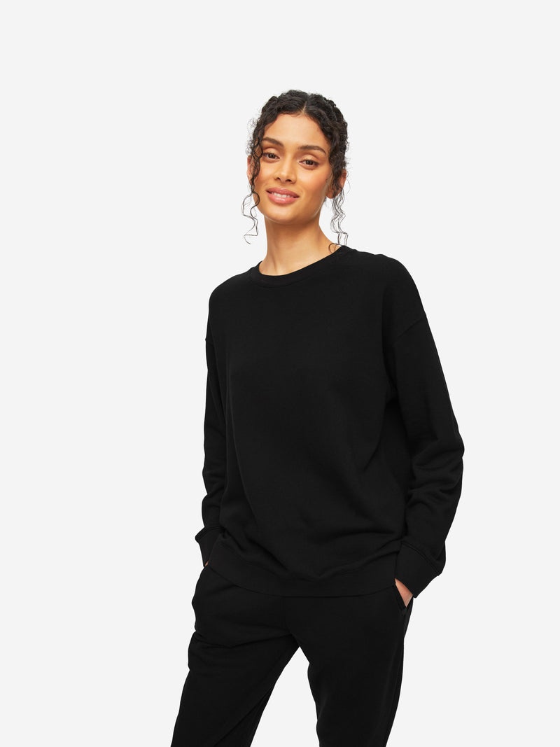 Women's Sweatshirt Quinn Cotton Modal Black - 2