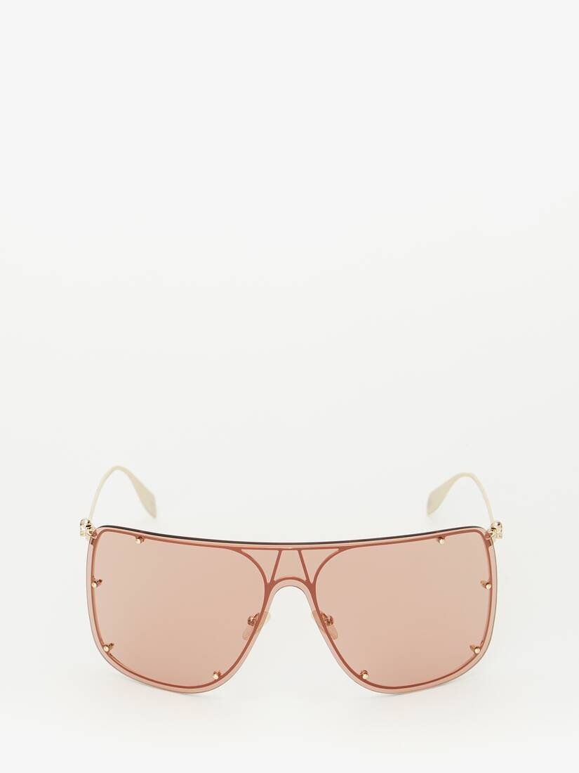 Skull Mask Sunglasses in Gold/brown - 1