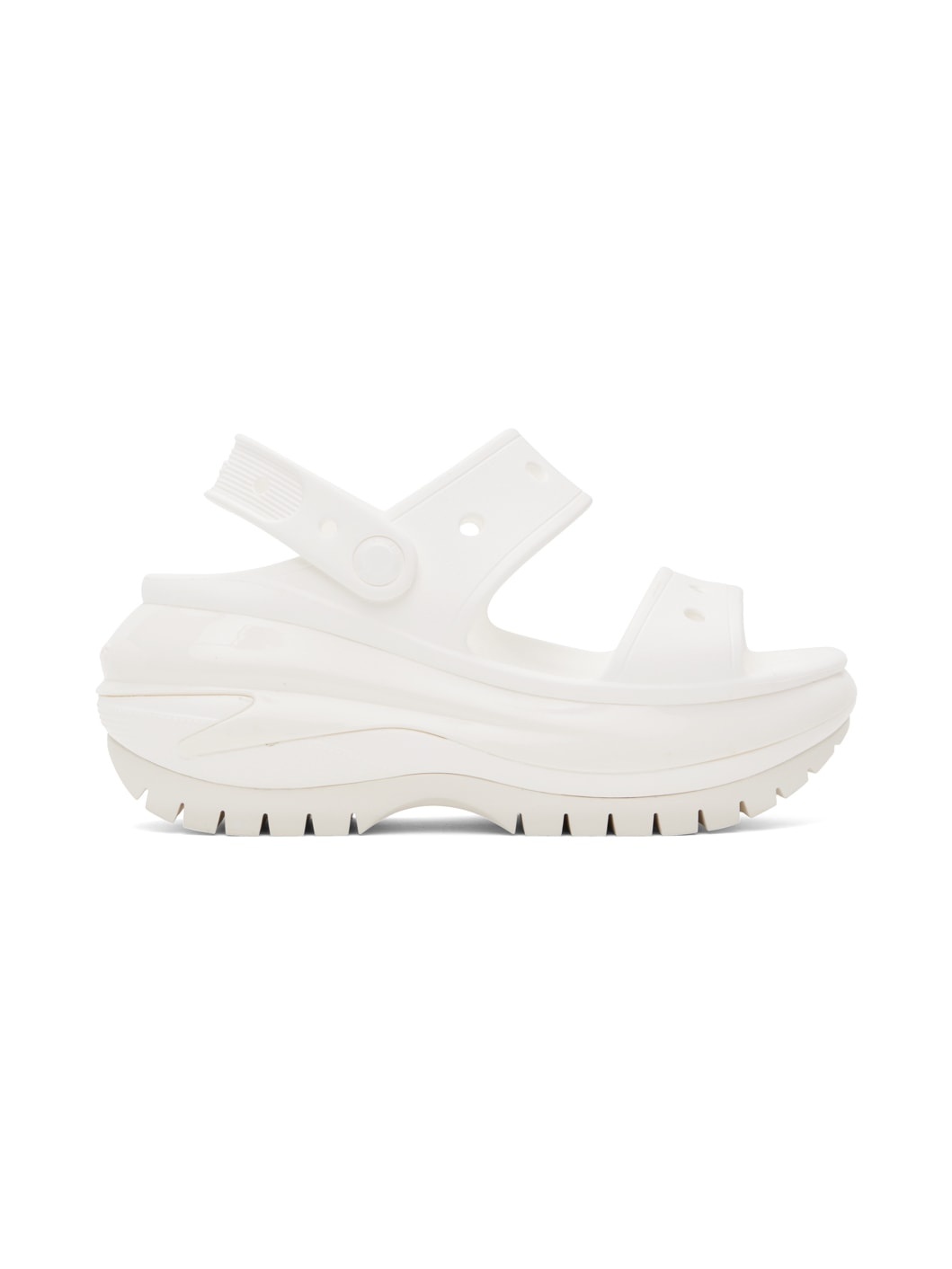 White Mega Crush Sandals - 1