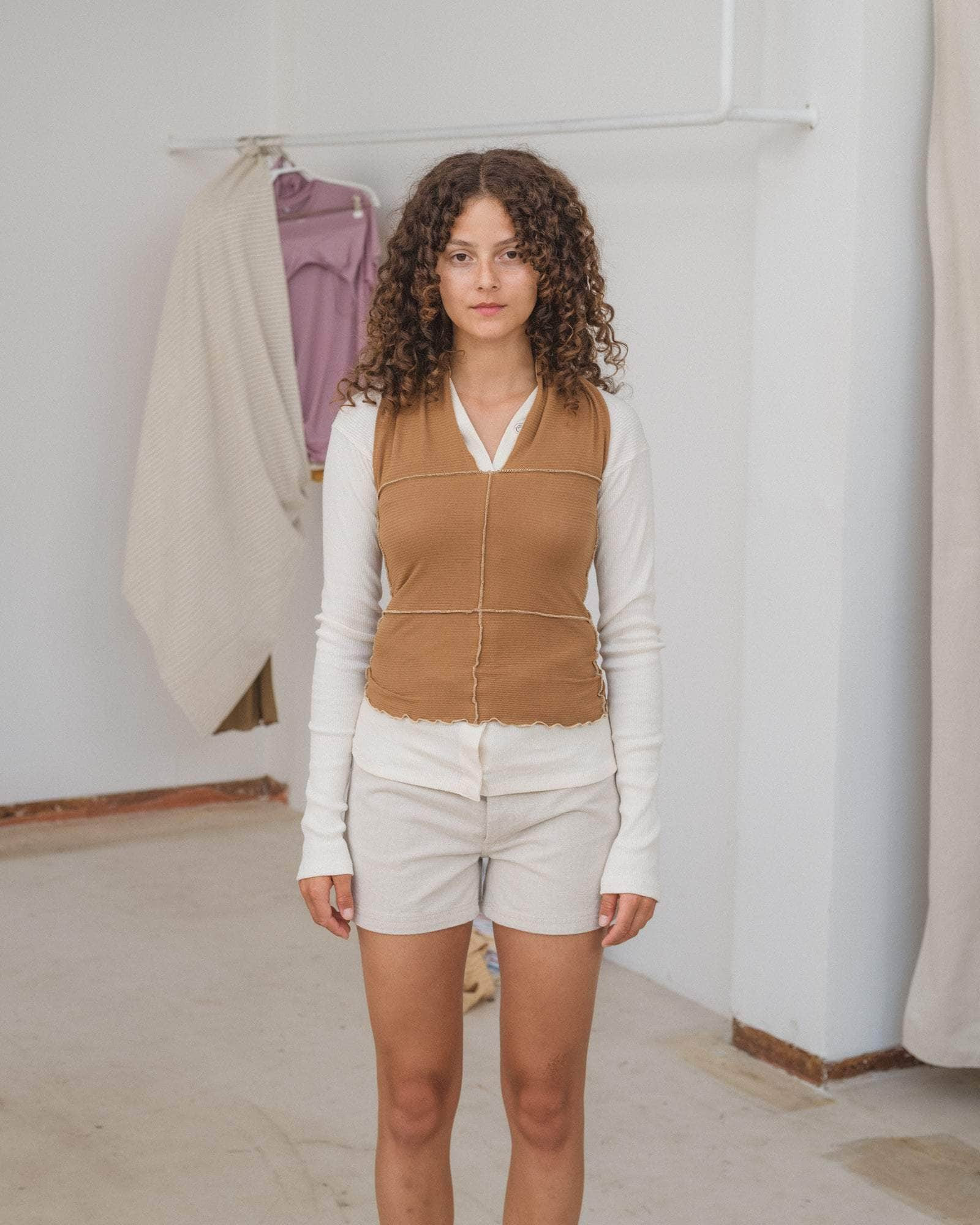 Cinder Halter Top - Fine Organic Cotton Rib - 5