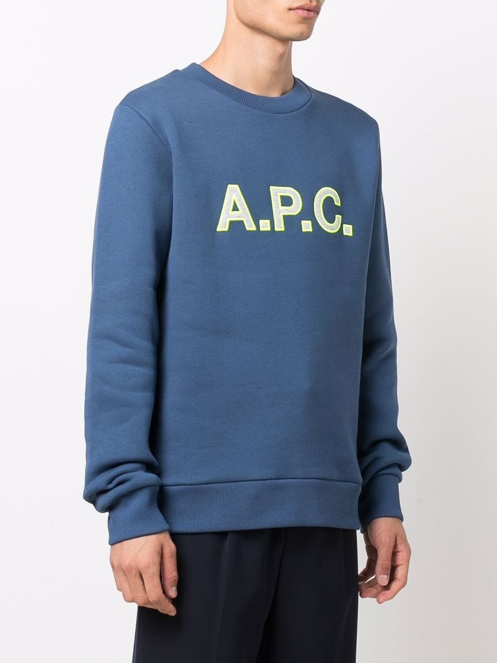 logo-print crew neck jumper - 3