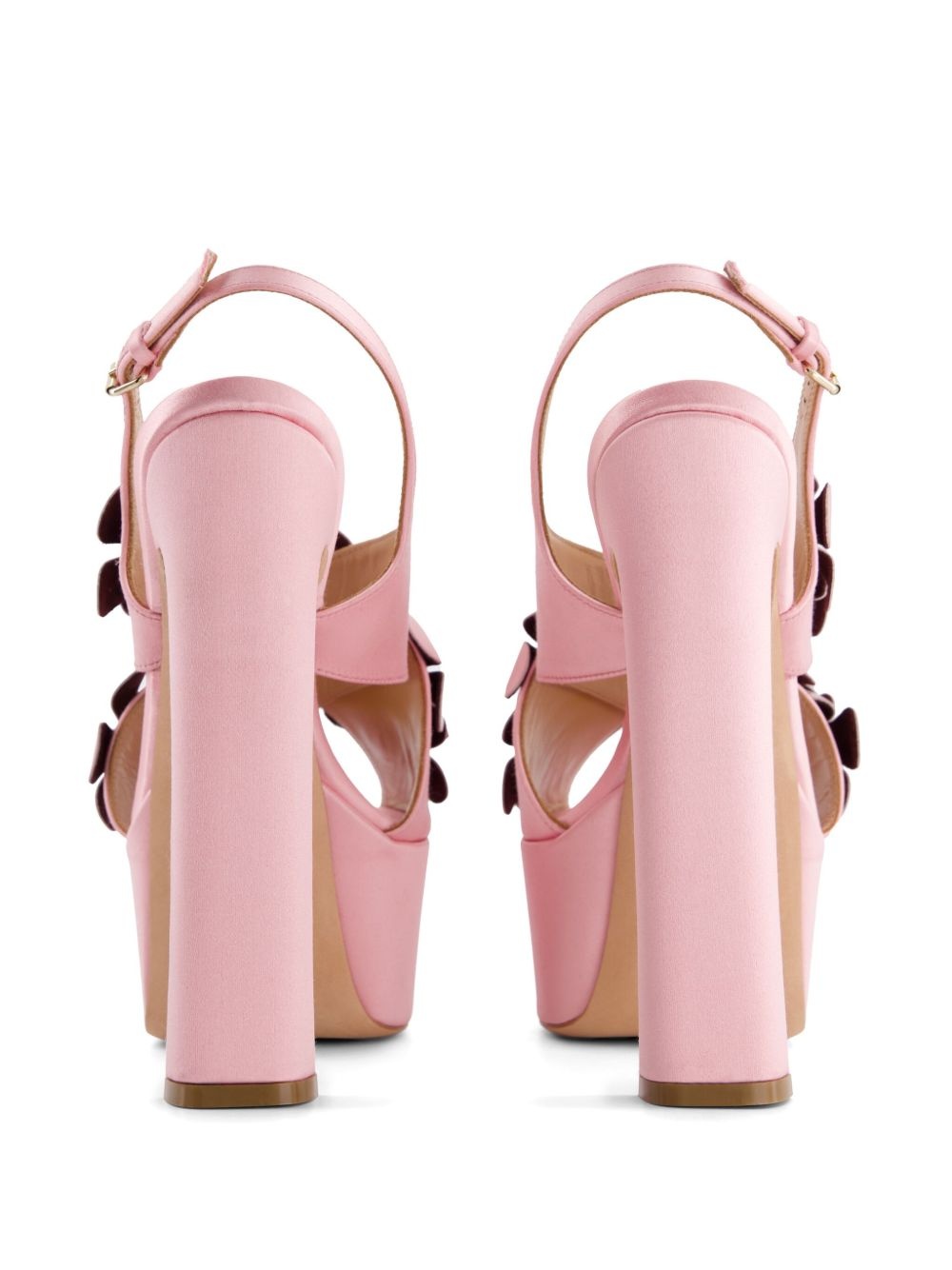 floral-appliqué sandals - 3