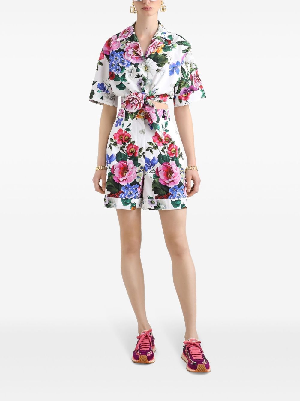 floral-print shirt - 2