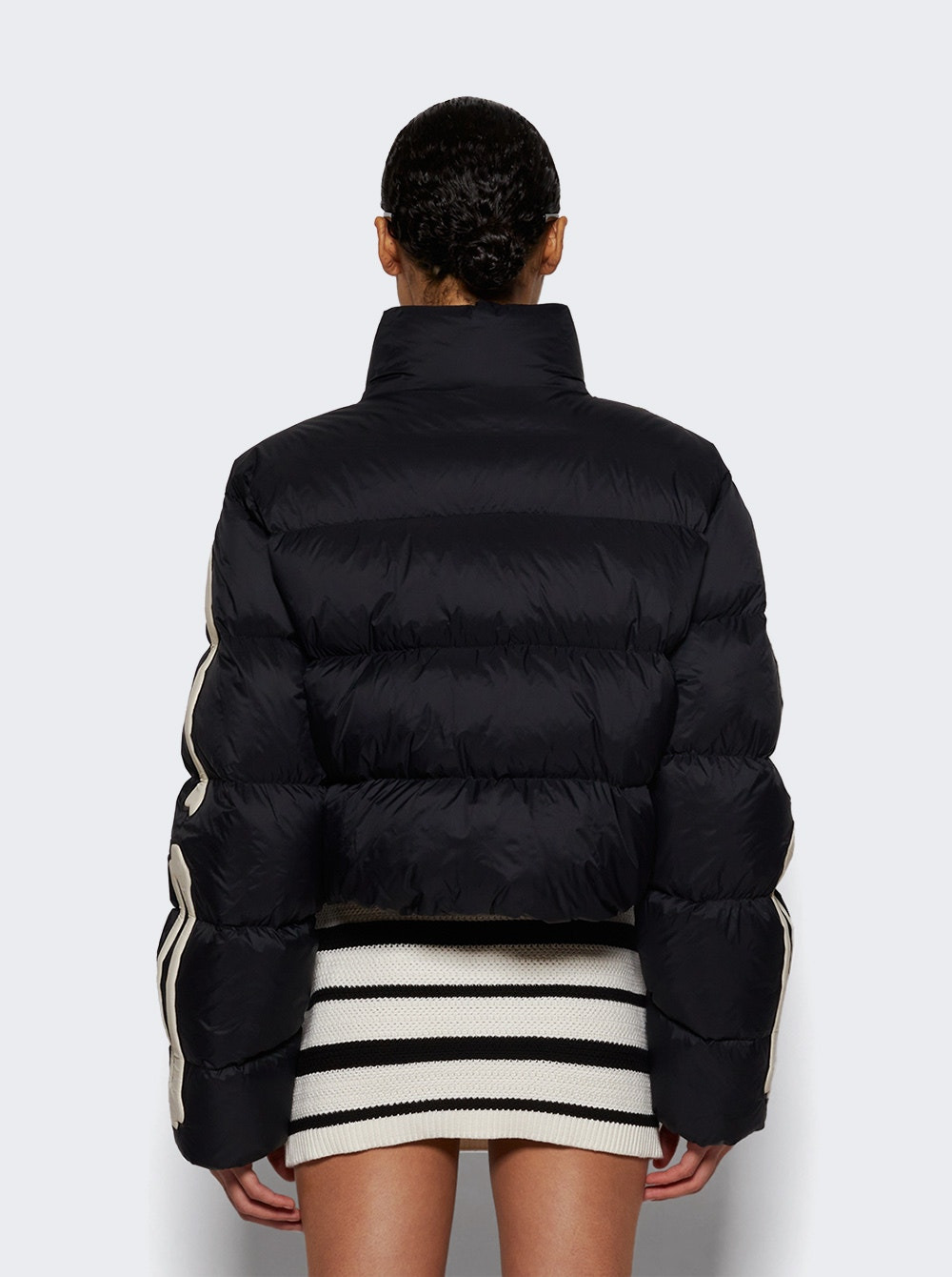 Bones Cropped Down Jacket Black - 5