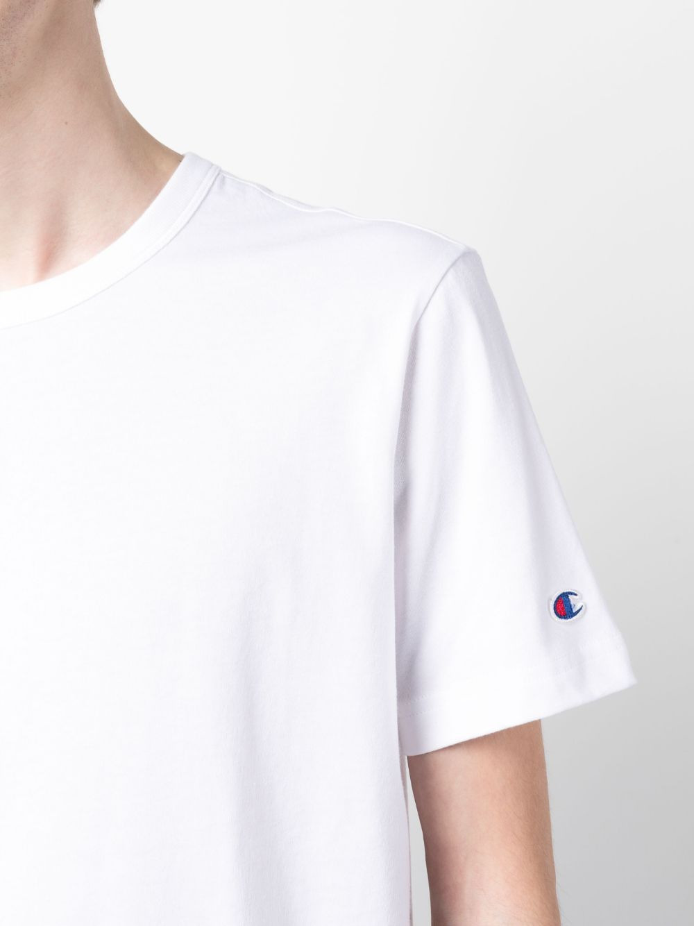 logo-patch short-sleeve cotton T-shirt - 5
