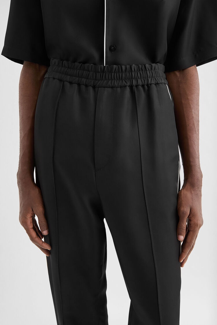 Fluid Viscose Tapered Trousers - 5