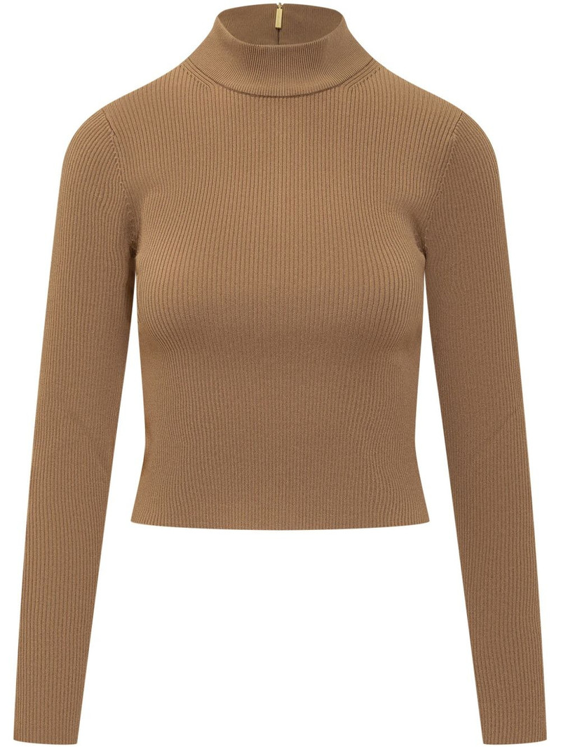 mock-neck ribbed jumper 1
