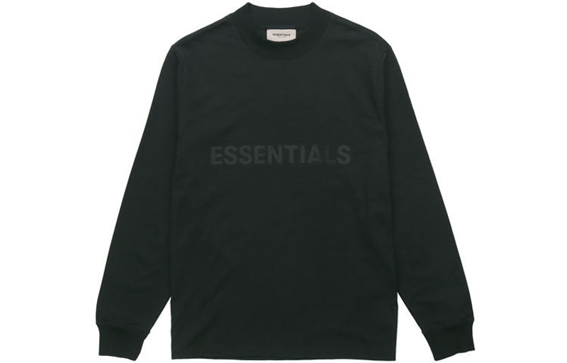 ESSENTIALS Fear of God Essentials FW20 Long Sleeve Logo Tee 'Black' FOG-FW20-244 outlook