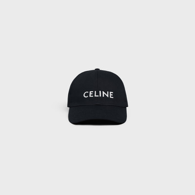 CELINE CELINE BASEBALL CAP IN COTTON outlook