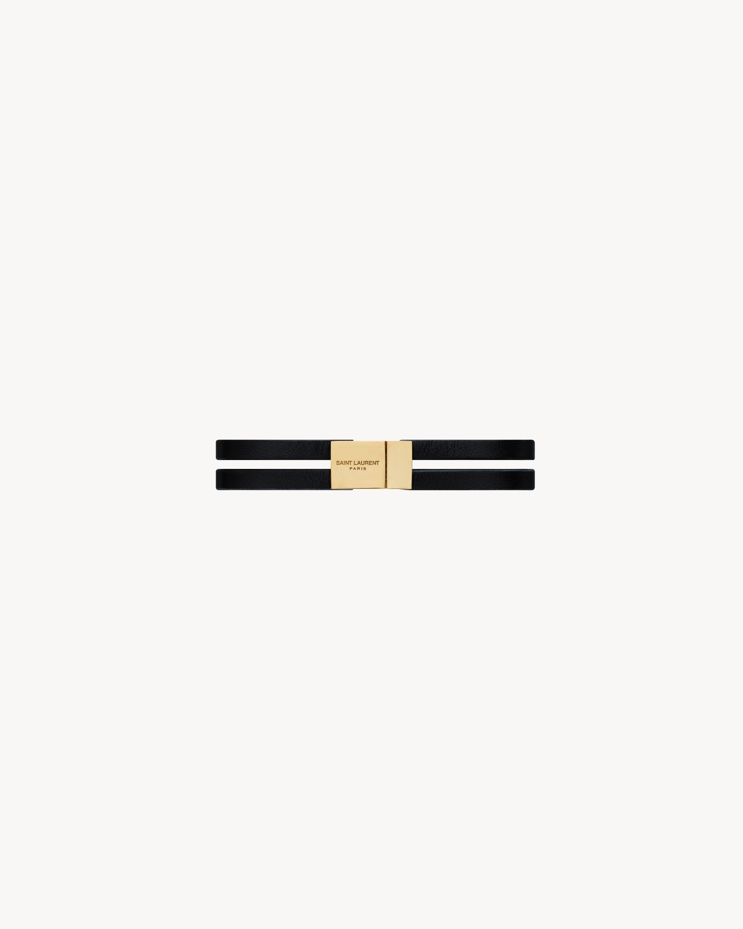 cassandre double-strand bracelet in leather and metal - 4