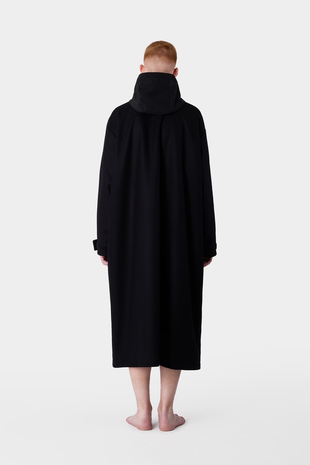 LONG CAR COAT / black - 8